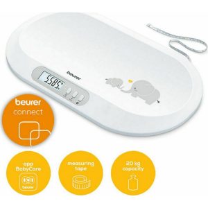 Beurer Ηλεκτρονική Βρεφική Ζυγαριά BY 90 με Bluetooth